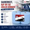 2x Putztuchrolle 2-lagig blau 33x36cm Putzrolle 1000 Blatt Produktbild-Vorschau 2