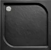 BADLAND Duschwanne Viereck OSKAR 90x90x5,5x16 cm Schwarz, Produktbild-Vorschau 2
