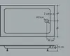 Duschwanne 80x100 Duschtasse 100x80 mit Füsse Schürze Produktbild-Vorschau 5