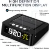 Solárne napájané hodiny do auta 12h 24h LCD hodiny do auta Náhľad obrázku produktu 9