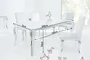 Barock Design Esstisch MODERN BAROCK 180cm weiß Edelstahl Produktbild-Vorschau 7