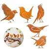 5er-Set rostige Vogel-Deko, Outdoor-Wandvögel, Garten- und Produktbild-Vorschau 8