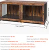 A diagram showing a double dog crate furniture piece with dimensions and specifications. Náhľad obrázku produktu