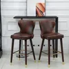 HOMdotCOM HOMdotCOM Tabouret de bistrot,Polyuréthanemarron Voir les images du produit 14