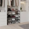 Regał na buty Relaxdays, 4 półki, system modułowy, wymiary: Podgląd zdjęcia produktu 3