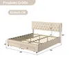 Bett 160x200 mit Stauraum Hydraulische,Stauraumbett mit Produktbild-Vorschau 7