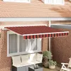 vidaXL Tissu de remplacement pour store, orange et marron, Voir les images du produit 1