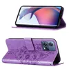 Moto S30 Pro Hülle, Schmetterling Prägung Flip Leder Produktbild-Vorschau 2