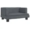 vidaXL Hundebett Dunkelgrau 60x40x30 cm Samt -  Hundebetten Produktbild-Vorschau 3