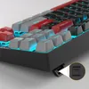 Mechanische Gaming Tastatur 88 Tasten QWERTZ DE, Red Produktbild-Vorschau 6