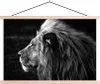 MuchoWow® Textilposter Tiere - Schwarz - Weiß - Profil Produktbild-Vorschau 1