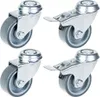 50 mm 2"-Rollen mit grauem Gummireifen, Drehgelenk und Produktbild-Vorschau 1
