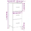 vidaXL Kredens dąb sonoma 34,5x34x90 cm Materiał Podgląd zdjęcia produktu 8