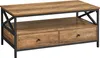 A coffee table with a wooden top and two drawers, set against a white background. Náhled obrázku produktu