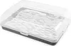 A close-up, angled view of a bread bin with a transparent lid. Náhľad obrázku produktu