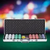 Relaxdays Pokerkoffer, 500 Pokerchips ohne Wert, 2 Produktbild-Vorschau 2