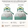 Flieks Kinderbett 90x200cm mit Rutsche und Led, Polsterbett Produktbild-Vorschau 6