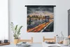 MuchoWow® Wandteppich Wandbehang New York - Orange - Brücke Produktbild-Vorschau 2