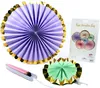 Papier-Rosetten Set 6 Stück - Dekoration für Hochzeit & Produktbild-Vorschau 2