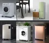 Collage of washing machines, a refrigerator, and table legs, all with antivibration pads. Náhled obrázku produktu