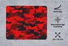 MuchoWow® Mauspad Mousepad Tarnmuster - Rot - Muster 23x19 Produktbild-Vorschau 2