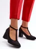 Schwarze Pumps aus Kunstwildleder mit Blockabsatz Raniyah Produktbild-Vorschau 6