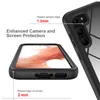 A close-up marketing image showing a phone case with callouts for its protective features. Produktbild-Vorschau