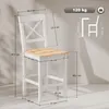 HOMCOM 2er-Set Barhocker, Sitzhöhe 60,2 cm, Küchenhocker Produktbild-Vorschau 7