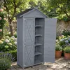 Werkzeugschrank aus Holz, ca. 88 x 45,5 x 168 cm, grau Produktbild-Vorschau 7