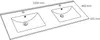 Differnz Doppelwaschtisch Providence 120 cm weiß 36.011.55 Produktbild-Vorschau 2