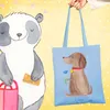 Mr. & Mrs. Panda Stoffbeutel Hund Blume - Sky Blue - Produktbild-Vorschau 2