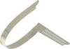 A metal carpenter's square with measurement markings. Produktbild-Vorschau