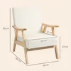 HOMCOM Sessel Wohnzimmer Nordisch Relaxsessel mit Armlehne, Produktbild-Vorschau 7