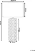 BELIANI Stolní lampa žlutá keramická 49 cm geometrický vzor Náhled obrázku produktu 7