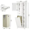 Badschrank BEALIFE 60x37x170 cm mit Jalousietüren, Produktbild-Vorschau 7