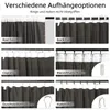 A collage showing different ways to hang curtains. Podgląd zdjęcia produktu