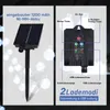 A split image showing a solar panel and stake on the left, and the control box with labels on the right. Produktbild-Vorschau