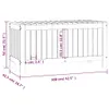 Gartentruhe Honigbraun 108x42,5x54 cm Massivholz Kiefer Produktbild-Vorschau 9