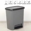 Odpadkový koš Copmpatta, 25 l, šedý Náhled obrázku produktu 7