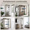 K-Möbel Vitrine en verre debout en chêne Sonoma (176x37x33 Voir les images du produit 5