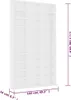 vidaXL Skriňa na CD biela 102x16x177,5 cm Materiál drevo Náhľad obrázku produktu 6