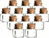 set di 12 barattoli per spezie 120 ml quadrati con tappo in Anteprima dell’immagine prodotto 1