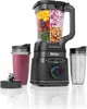 A Ninja blender with various ingredients in the pitcher, and two travel cups. Produktbild-Vorschau