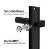 Schwarz Türbeschlag NINYA WC-Langschildgarnitur für Produktbild-Vorschau 5