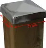 10x Pfostenkappe Edelstahl 71 mm Pyramide Abdeckkappe für Produktbild-Vorschau 3