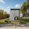 HOMAVO Gerätehaus Metall mit Pultdach, Gartenhaus Metall Produktbild-Vorschau 2