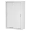 A white sliding door wardrobe against a white background. Voir les images du produit
