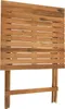 A wooden folding table with legs, shown from the front. Produktbild-Vorschau