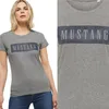 MUSTANG Damen, T-Shirt Alina C Logo Tee, S, Grau, sport, Produktbild-Vorschau 1