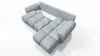 Ecksofa Honey L Beige + Grosser Puff Produktbild-Vorschau 7